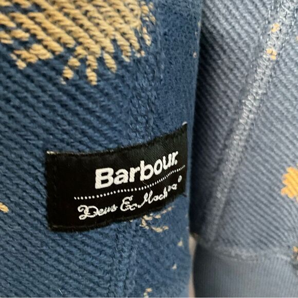 Y2K Barbour Of South Shield Mens Surf Shirt Blue Sweatshirt Long Sleeve Size S - Picture 4 of 11